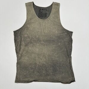 The Rail grey mineral wash tank top Gym Training Gorpcore Medium